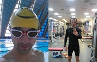 Тренировки по бегу, по плаванию и в тренажерном зале (триатлон ironman). 40 дней в пути!